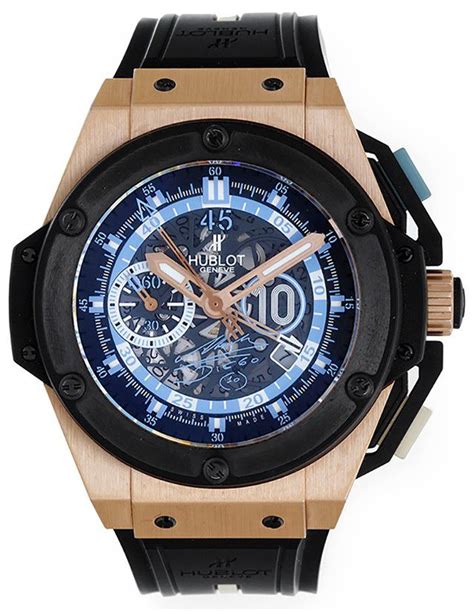 Diego Maradona Hublot King Power Skeleton Dial Men's Watch 